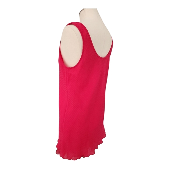 Vintage VICTORIA'S SECRET Gold Label Bright Pink Nightgown Short Dress, S Small - Picture 7 of 9